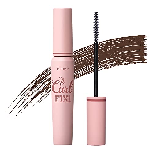 ETUDE Curl Fix Mascara #2 Brown New | A curl fix mascara that keeps fine eyelashes powerfully curled up for 24 hours by ETUDE's own Curl 24H Technology