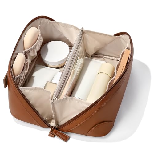 Mibasies Large Capacity Waterproof Makeup Bag for Travel