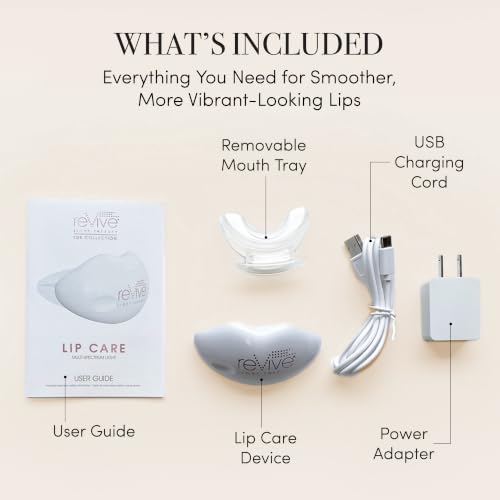 reVive Lux Lip Plumper Device with LED Light Therapy for Smooth & Hydrated Lips