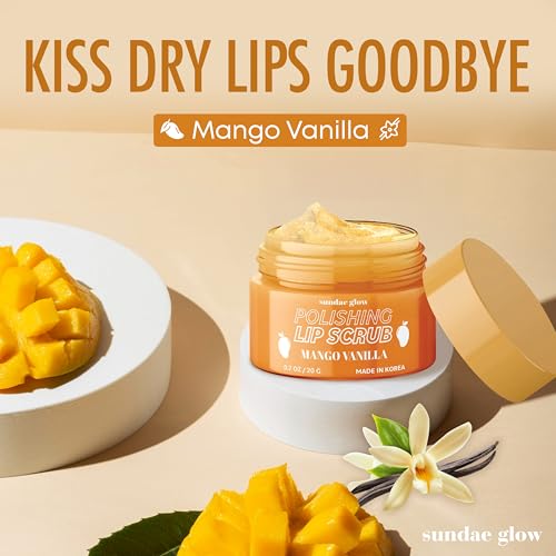 Mango Vanilla Lip Scrub – Gentle Exfoliating & Hydrating