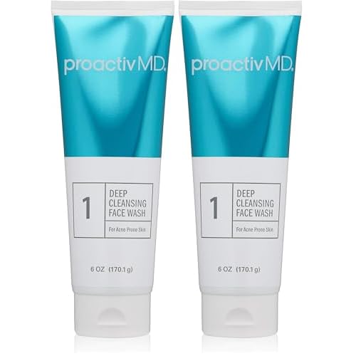 Proactiv MD Exfoliating Face Wash,Gentle and Hydrating Facial Cleanser and Acne Treatment for Sensitive Skin,6 Oz Clear Unscented,(Pack of 2)