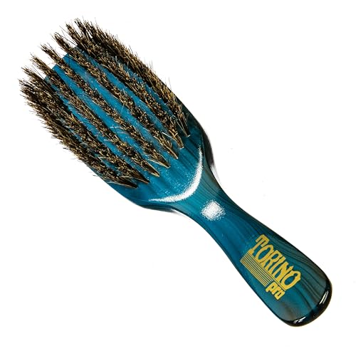 Torino Pro Wave Brush #224-7 Row Medium bristles -100% Pure Boar Bristles - Great workhorse to use in your brush sessions 360 Waves