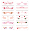 Christmas Temporary Tattoos, 12 Sheets Waterproof Glitter Face Stickers