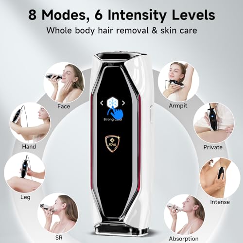 JOVS Laser Hair Removal Device White - Painless IPL Skin Rejuvenation & Body Care