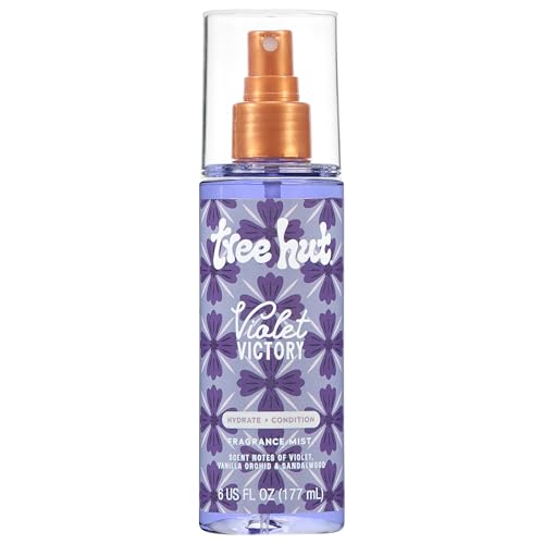Tree Hut Violet Victory Body & Hair Mist 6 oz Alcohol-Free Hydrating Fragrance
