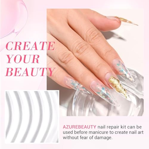 Nail Repair Kit for Weak Nails - Quick-Drying Dip Powder & Glue