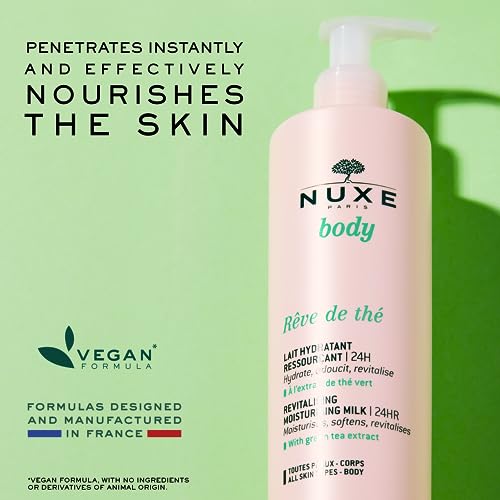 Nuxe R?ve de Th? Revitalising Moisturising Body Lotion 24h Hydration. Moisturizes, Softens & Revitalizes with Green Tea Extract, 13.5 fl oz