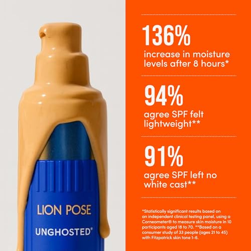 UNGHOSTED Sheer Tinted Mineral SPF 42 with Moisture-Boosting Squalane, Sunscreen for Face and Body, Mineral Sunscreen Lotion, UVA/UVB protection, 1.7 fl oz