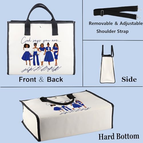 WZMPA Sorority Zeta Cosmetic Makeup Bag Finer Women Gift God Says You Are Sorority Makeup Zipper Pouch Bag Zeta Paraphernalia (God Says Zeta-TB)