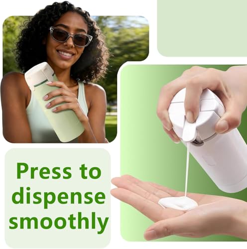 4-in-1 Travel Dispenser Bottle, 30ml Leak-Proof Toiletries