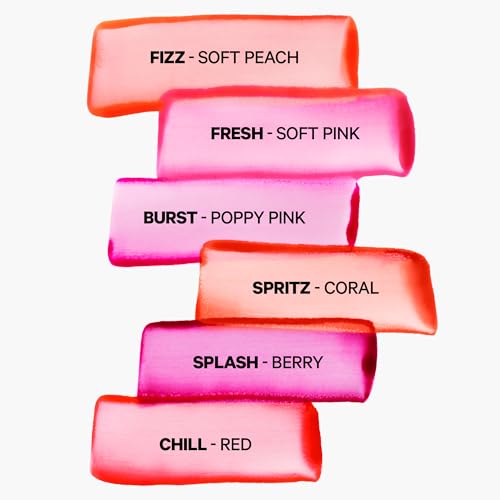 Milk Makeup Cooling Water Jelly Tint ? Sheer Lip + Cheek Stain with Vegan Collagen, Seawater + Aloe ? Hydrating, Long-Lasting, Buildable Lip Tint + Blush ? 2-Pack ? Burst + Chill, 0.17 oz