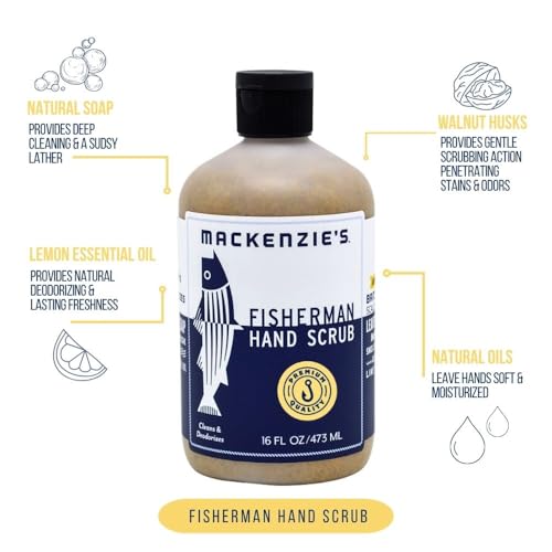 MacKenzie's Natural Fisherman Hand Scrub & Deodorizing Cleaner - 16 oz