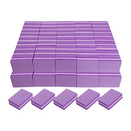 Nail Buffer Blocks 100 Pack, 100/180 Grit Double-Sided Buffers