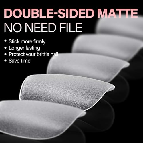 AILLSA Extra Short Coffin Nail Tips - 450PCS Acrylic Gel Full Cover