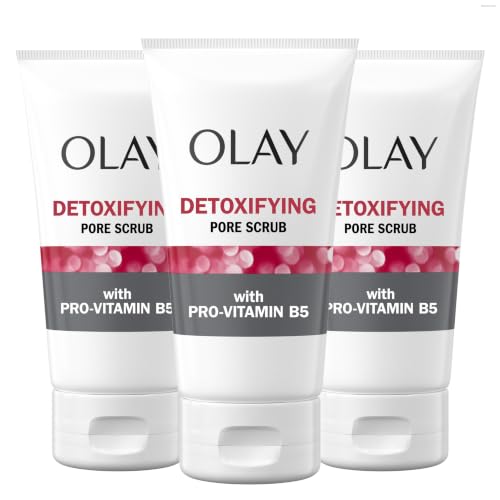 Olay Detoxifying Pore Scrub Exfoliating Face Wash, 4.5 oz