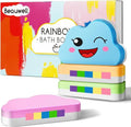 Rainbow Bath Bombs Gift Set for Kids - 4 Handmade Fizzy Balls