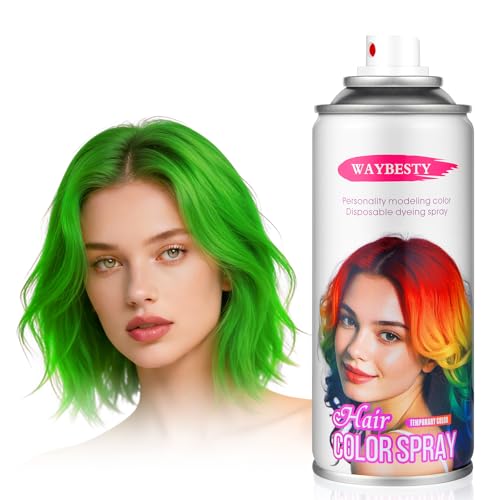 Green Hair Spray Temporary Dye Washable 120ML