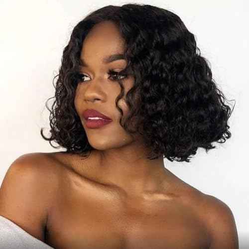 LICHANG Wear And Go Body Wave Bob Wig Human Hair 13x4 HD Lace Front Wigs Glueless Pre Plucked with Baby Hair 180% Density Short Bob Wigs for Black Women (14 Inch, Natural Color)