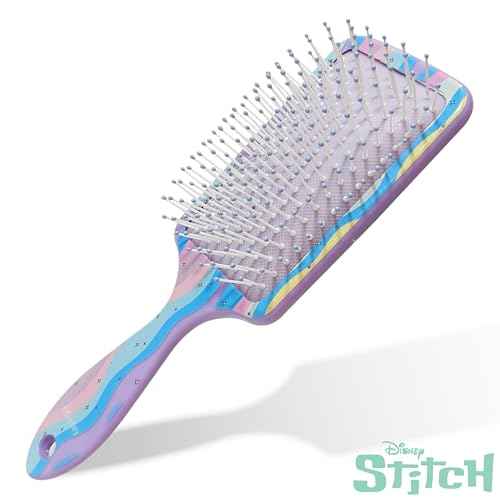 LUV HER Lilo & Stitch Kids¡¯ Detangling Hair Brush ? Fun Stitch Design, Gentle on Wet & Dry Hair, Ideal for Kids Ages 3+, Makes Hair Care Fun and Easy