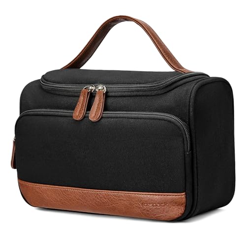 Vorspack Canvas Toiletry Bag for Men - Upright Travel Organizer