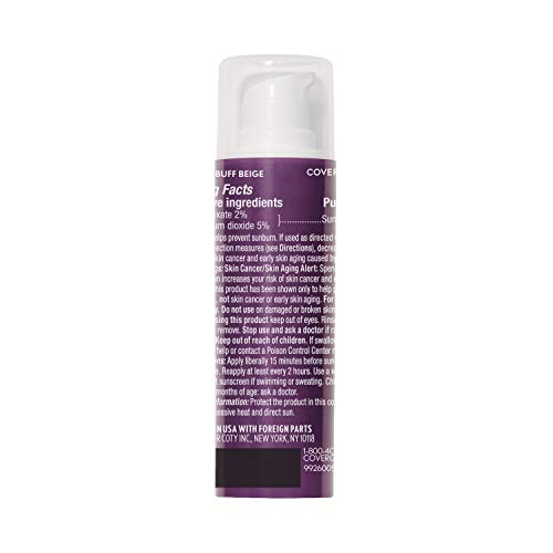 COVERGIRL Advanced Radiance Age-Defying Foundation Makeup, Buff Beige, 1 oz (Packaging May Vary) (Pack of 2)