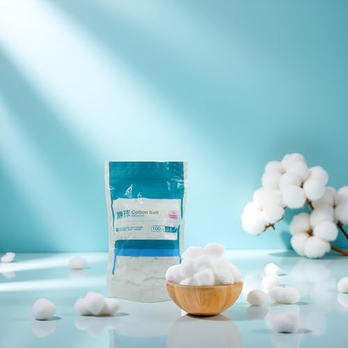 100 Jumbo Cotton Balls - Extra Large Absorbent for Makeup & Wound Care
