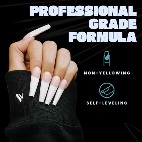 V Beauty Pure Acrylic Nail System Kit - Nude Powder 1.5 oz & Monomer 8 oz