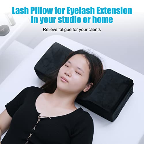 Memory Foam Eyelash Extension Neck Pillow with Pockets
