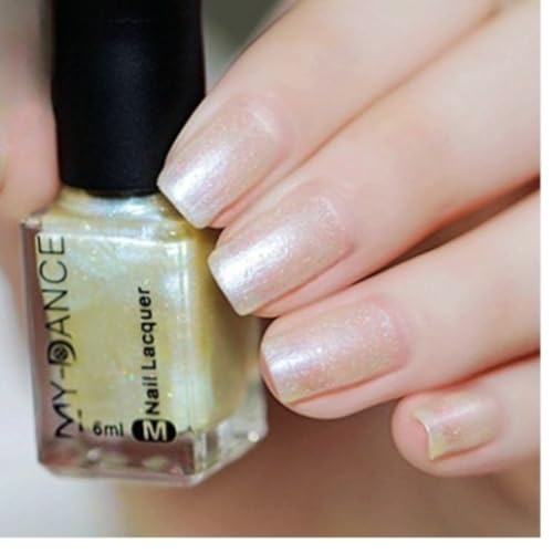Pearl Milky White Shimmer Nail Polish 6ml - Quick Dry