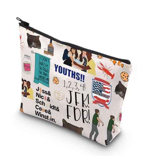 TV Show Inspired Gift TV Series Cosmetic Bag Moonwalking Tv Sitcom Gift For Women BFF (new tv girl)
