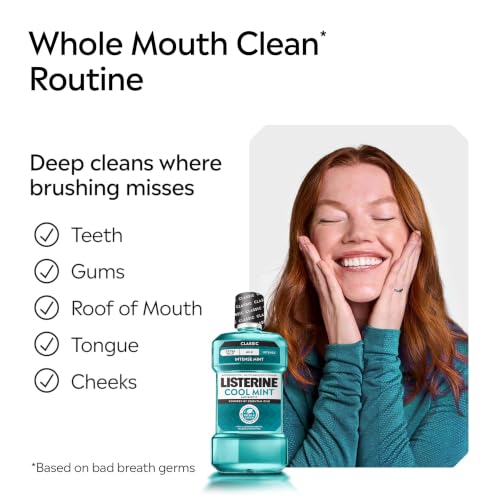 Listerine Cool Mint Antiseptic Mouthwash 2 Pack 33.8 fl oz