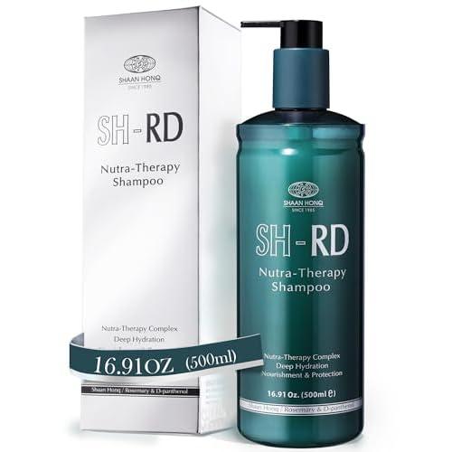 SH-RD Nutra-Therapy Shampoo for Dry Damaged Hair | Protein Shampoo Reduces Split Ends | Moisturizes Frizzy Hair | Suitable for Color-Treated, Bleached Hair - 16.9oz/500ml