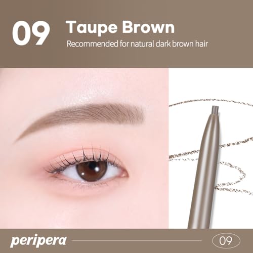 Peripera Speedy Skinny Brow Pencil 1.5mm - 09 Taupe Brown