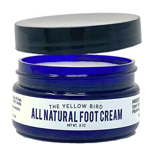 Yellow Bird Foot Cream ? Hydrating Tea Tree Oil Foot Balm with Essential Oils. Natural Athletes Foot Treatment. Moisturizing Cracked Feet Repair & Callus Remover. Made In USA - 2 oz