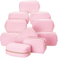 Sweetude 10-Piece Colorful Makeup Bags Bulk - Waterproof Cosmetic Pouches for Women