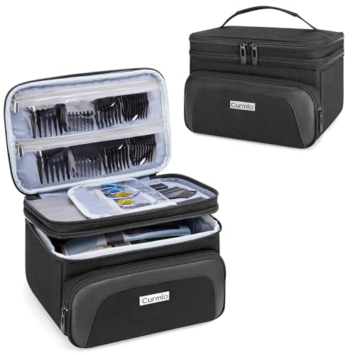CURMIO Double Layer Hair Clipper Travel Case | Compatible Wahl/Andis