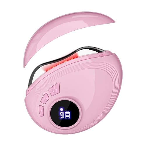 SHMHE Professional Red Light Gua Sha Massager for Face & Neck Skin Firming