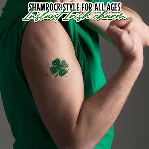 Shamrock Temporary Tattoos - 72 Pack St. Patrick's Day