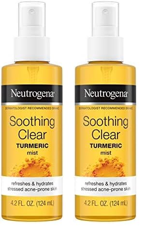 Neutrogena Soothing Clear Turmeric Mist Spray, 4.2 Fl Oz (Pack of 2)