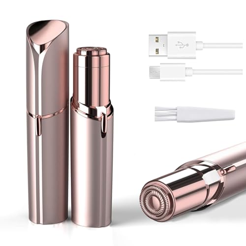 Facial Hair Remover for Women with 8 Replacement Heads - Gentle & Portable