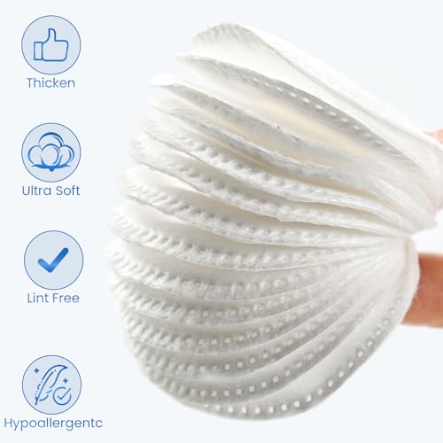 160 Cotton Rounds - Soft, Lint-Free Makeup Remover Pads