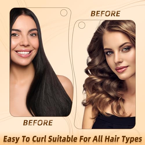 Jumbo Satin Heatless Hair Curler Rods for Overnight Curls - 3 Pack