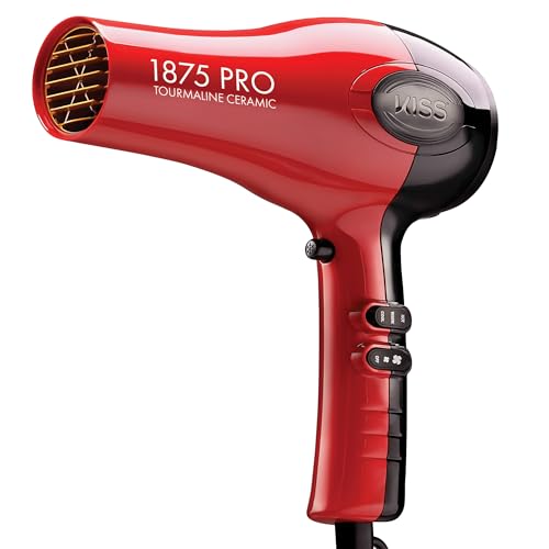 KISS 1875W Tourmaline Ceramic Hair Dryer with 7 Accessories