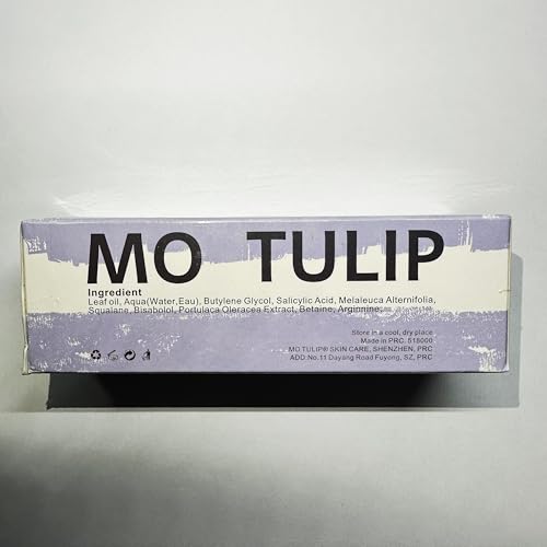 MO TULIP Butt Acne Clearing Treatment, Bum Acne Treatment, Clearing Acne, Pimples, Zits, Razor Bumps for Buttocks and Thigh Area. Recur acne skin, balance sebum and moisture (3.4o.z) (1PCS)