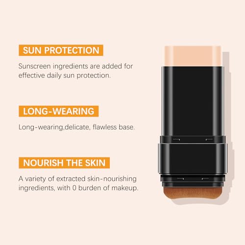 3-in-1 Foundation Stick Concealer - Hydrating Matte Coverage