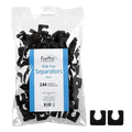 ForPro Black Disposable Foam Toe Separators for Pedicures - 144 Count