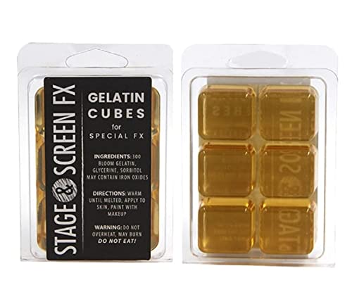 Professional FX Makeup Gelatin Cubes 4 oz - Realistic Scars & Wounds