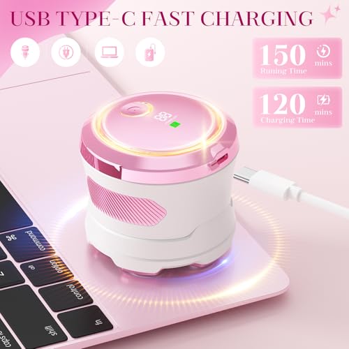 Electric Razors for Women Legs - Flawless Electric Shaver for Women with Magnetic Floating Head, Wet/Dry Hair Remover for Sensitive Skin, Easy to Use with Anti-Slip Strips, Pink