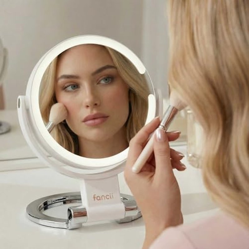 Fancii Sadie 10x Magnifying Travel Mirror with LED Lights