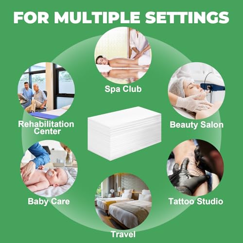 Zeefpod 200 Pack Disposable Massage Table Sheets 31.5 x 71 Non-Woven